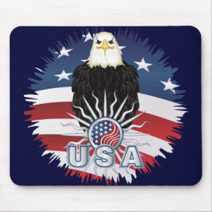 Tapis De Souris Fier aigle américain