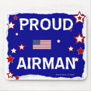 Tapis De Souris Fier Airman - En Honneur - Mousepad