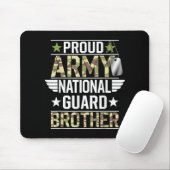 Tapis De Souris Fier Armée de la Garde nationale Frère Anciens Com (Avec souris)