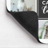 Tapis De Souris Fier Chat Lady Collage Photo Charcoal (Coin)