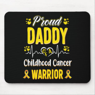 Tapis De Souris fier Daddy Enfance cancer guerrier sensibilisation