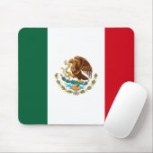 Tapis De Souris Fier drapeau mexicain (Avec souris)