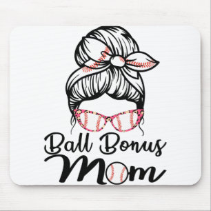 Tapis De Souris Fier Femmes Baseball Softball Bonus Maman
