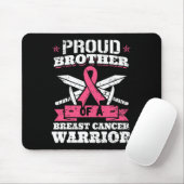 Tapis De Souris Fier Frère Du Cancer Du Sein Guerrier Pink (Avec souris)