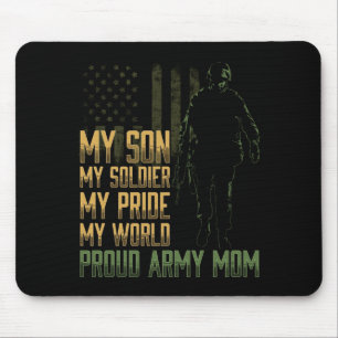 Tapis De Souris Fier Maman de Soldat de l'Armée Fière Mère Militai