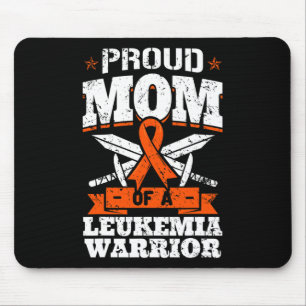 Tapis De Souris Fier Maman D'Une Leucémie Guerrier Mère Sensibilis