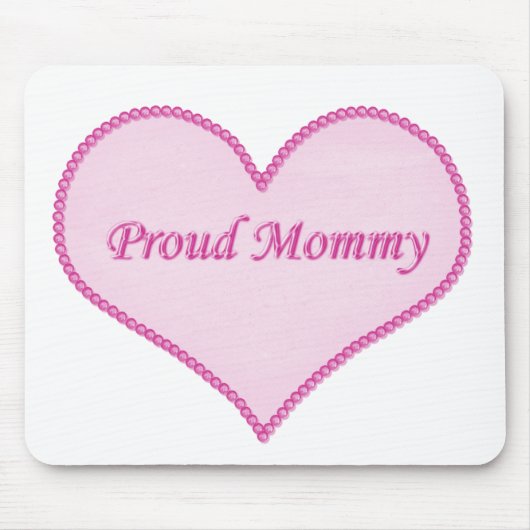 Tapis De Souris Fier maman mousepad, rose (Devant)