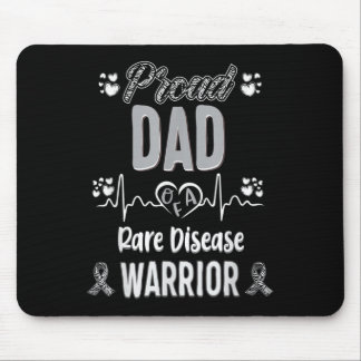 Tapis De Souris Fier Papa Rare Maladie Guerrier Sensibilisation Ru