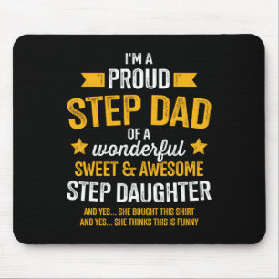 Tapis De Souris Fier Pas Papa De Fille Pas Fille Fille Fils Da