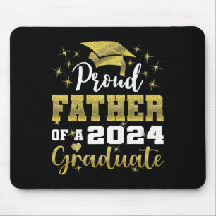 Tapis De Souris Fier Père De 2024 Diplômé Awesome Famille Colle