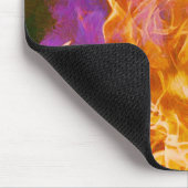 Tapis De Souris Fierce Hot Fire Abstrait Art Mouse Pad (Coin)