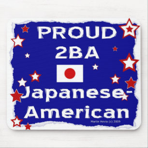 Tapis De Souris Fière 2B A Japonais-Américain - Mousepad