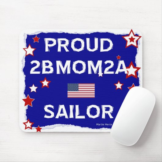 Tapis De Souris Fière 2BMOM2A marin - Mousepad (Avec souris)