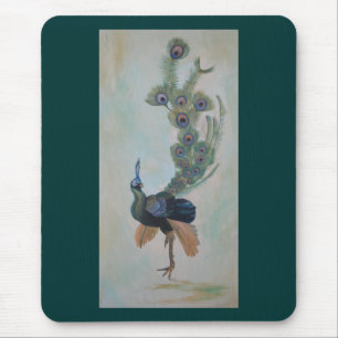 Tapis De Souris Fière Comme Un Peacock Colorful Courtship Display