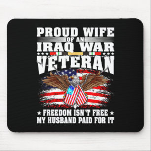 Tapis De Souris Fière épouse d'un vétéran de la guerre d'Irak - li
