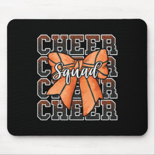 Tapis De Souris Fière Équipe De Cheer Coquette Bow Sport Sketll Or