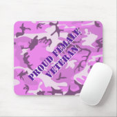 Tapis De Souris Fière Femme Vétérinaire Rose Violet Camo Pad (Avec souris)
