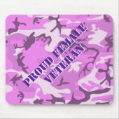 Tapis De Souris Fière Femme Vétérinaire Rose Violet Camo Pad (Devant)