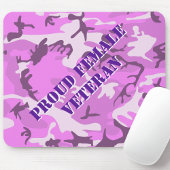 Tapis De Souris Fière Femme Vétérinaire Rose Violet Camo Pad