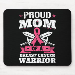 Tapis De Souris Fière Maman De Cancer Du Sein Guerrier De Conscien
