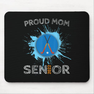 Tapis De Souris Fière maman de hockey sur gazon senior collège lyc