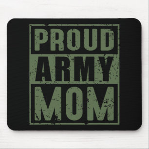 Tapis De Souris Fière maman de l'armée Vétéran militaire américain