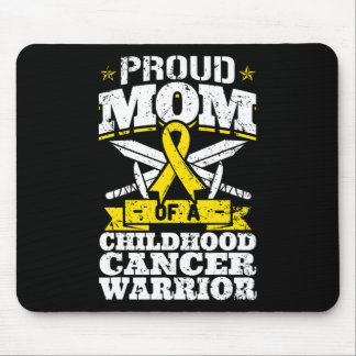 Tapis De Souris Fière Maman D'Une Enfance Cancer Guerrier Sensibil