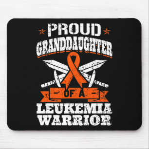 Tapis De Souris Fière Petite-Fille D'Une Leucémie Guerrière Lauréa