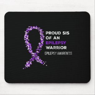 Tapis De Souris Fière Sis d'une épilepsie guerrière Lauréats de l'