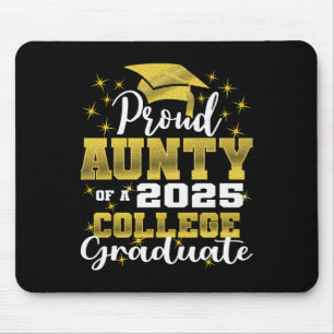 Tapis De Souris Fière Tante De Diplômé De L'université 2025 Famill