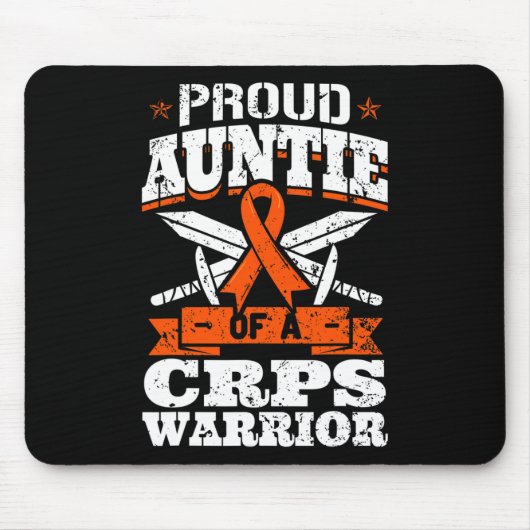 Tapis De Souris Fière Tante D'Un Guerrier du SPRC Sensibilisation (Devant)