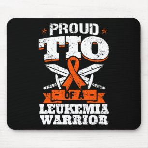 Tapis De Souris Fière Tio D'Une Leucémie Guerrier Oncle Sensibilis