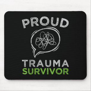Tapis De Souris Fière Trauma Survivant Trauma Thérapie Santé menta