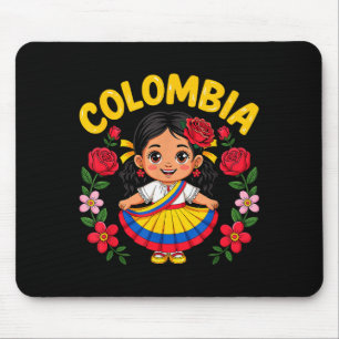 Tapis De Souris Fierté de la culture colombienne pour filles enfan