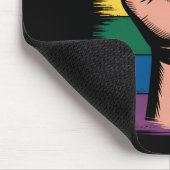 Tapis De Souris Fierté de poing élevée Rainbow LGBTQ Droits de sup (Coin)