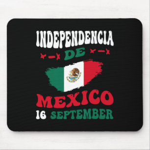 Tapis De Souris Fierté du drapeau mexicain Fête de l'Indépendance