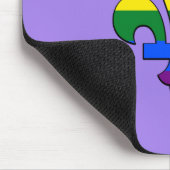 Tapis De Souris Fierté LGBT fleur de lis (Coin)