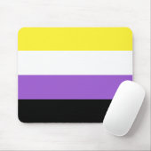Tapis De Souris Fierté non binaire (Avec souris)