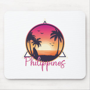 Tapis De Souris Fierté philippine cadeau de surf de plage Philippi