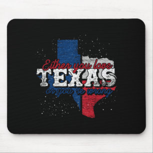 Tapis De Souris Fierté texane patriotique États-Unis fière Aaméric
