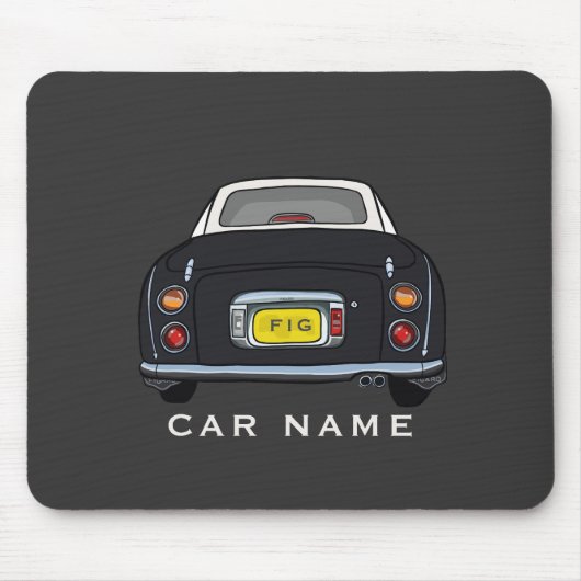 Tapis De Souris Figarations Name Cute Black Figaro Car Monogram (Devant)