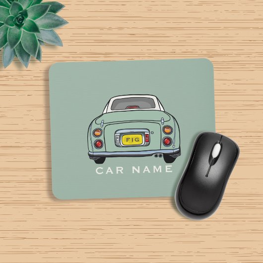 Tapis De Souris Figarines Emerald Green Figaro Nom de voiture Mono