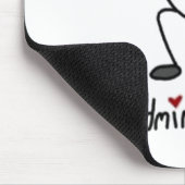 Tapis De Souris Figure de bâton de badminton (Coin)