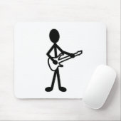 Tapis De Souris Figure de bâton guitariste (Avec souris)