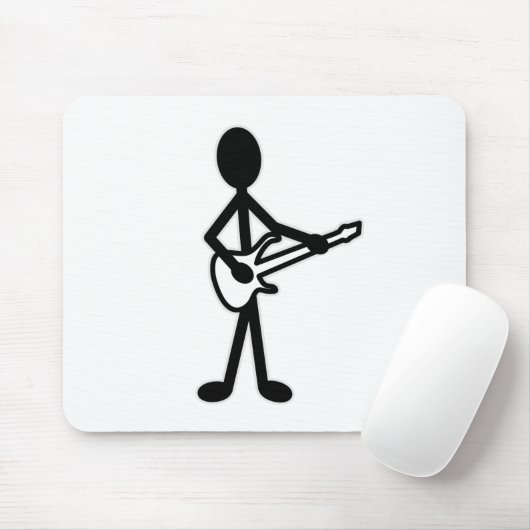 Tapis De Souris Figure de bâton guitariste (Avec souris)