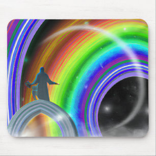 Tapis De Souris Figure de mystère au Stargate interdimensionnel