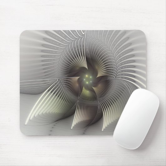 Tapis De Souris Figure frappante, Art Fractal Abstrait moderne (Avec souris)