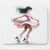 Tapis De Souris Figure Skater Girl with Ice Skates (Devant)