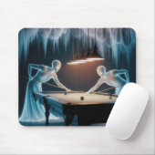 Tapis De Souris Figurines fantômes Jouer au pool (Avec souris)