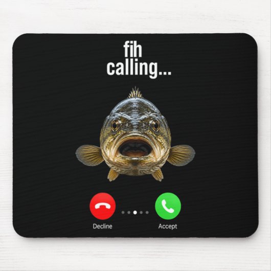 Tapis De Souris Fih Appel Rappel Message Décliner Accepter Télépho (Devant)